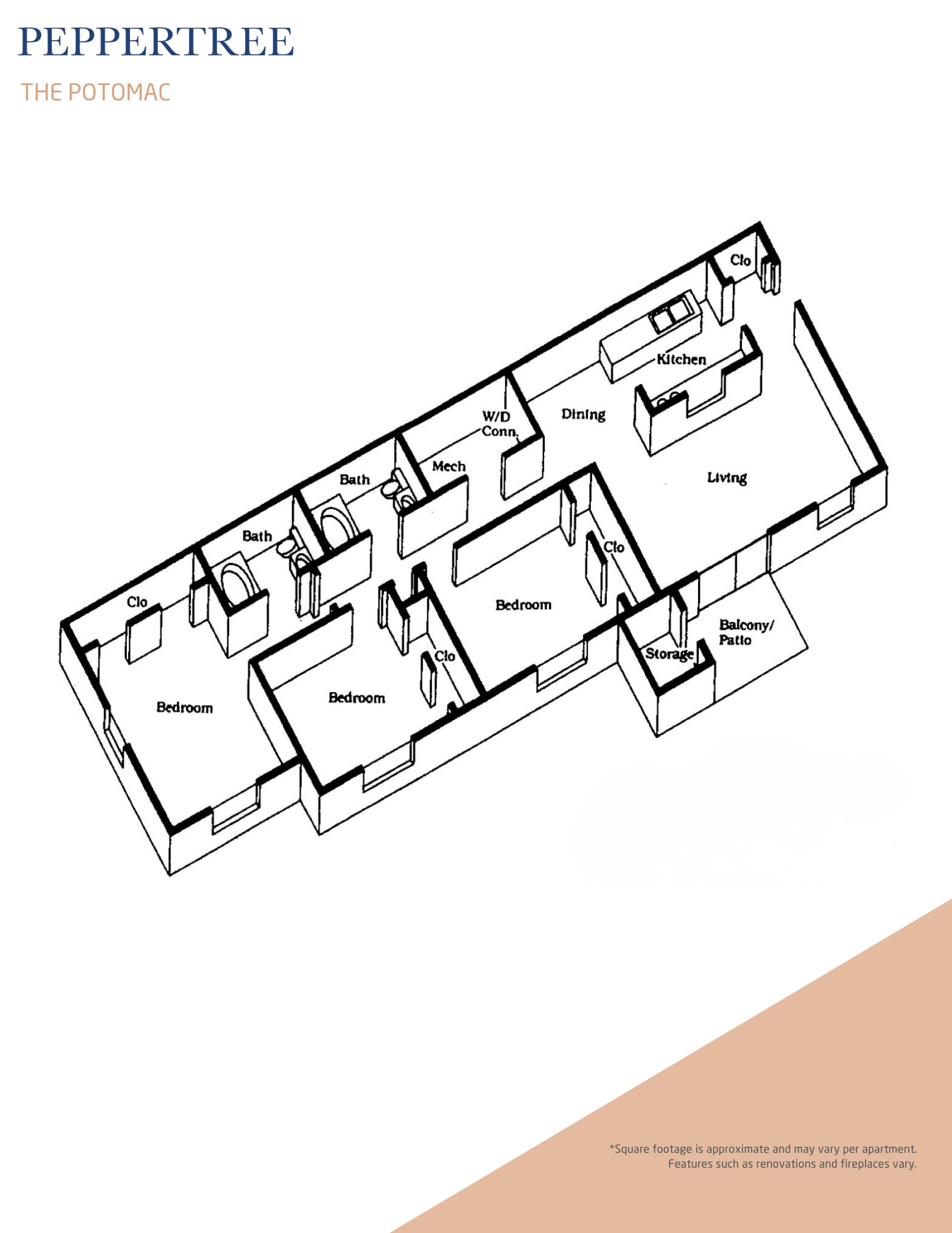 The Potomac floor plan